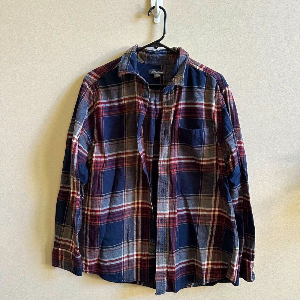 Vintage Flannel - Eddie Bauer 100% Cotton Flannel size Men’s L
